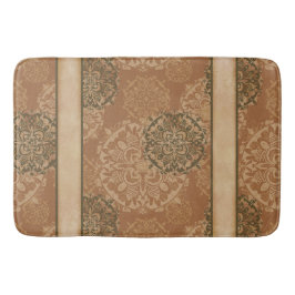 Mit Monogramm Boho Dark Rust Mandalas Badematte