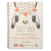 Mit Monogramm Boho Dreamcatcher Notizblock (Vorderseite)