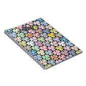 Mit Monogramm Boho Mandala Muster Name hinzufügen Notizblock (Rechte Seite)