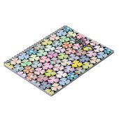 Mit Monogramm Boho Mandala Muster Name hinzufügen Notizblock (Linke Seite)