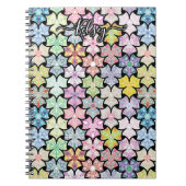 Mit Monogramm Boho Mandala Muster Name hinzufügen Notizblock (Vorderseite)