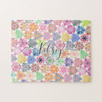 Mit Monogramm Boho Mandala Muster Name hinzufügen