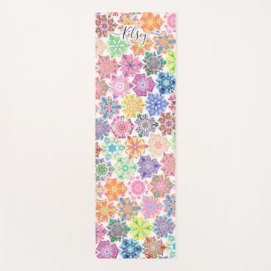 Mit Monogramm Boho Mandala Muster Name hinzufügen Yogamatte