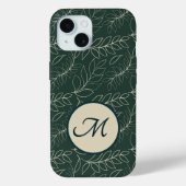Mit Monogramm botanisch Case-Mate iPhone Hülle (Rückseite)