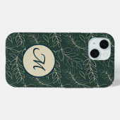 Mit Monogramm botanisch Case-Mate iPhone Hülle (Rückseite (Horizontal))