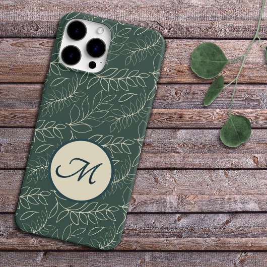 Mit Monogramm botanisch Case-Mate iPhone Hülle