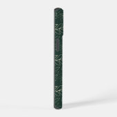 Mit Monogramm botanisch iPhone 15 Hülle (Rechte Seite)