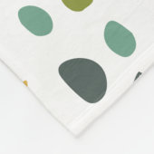 Mit Monogramm botanische Blume und Blätter Fleecedecke (Ecke)