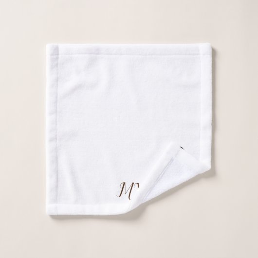 Mit Monogramm Boxer-Dog-Design Badhandtuch Set (Waschlappen)