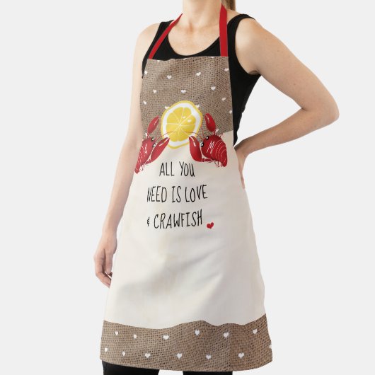 Mit Monogramm braucht man nur Liebe und Langusten Schürze (InSitu)