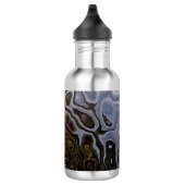 Mit Monogramm-braunes Grau-Schimmernde Snakeskin-E Edelstahlflasche (Rechts)