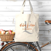 Mit Monogramm Bridesmaid Anfangsname Tote Bag Tragetasche