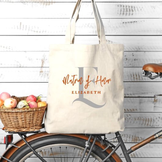 Mit Monogramm Bridesmaid Anfangsname Tote Bag Tragetasche