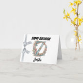 Mit Monogramm Brief "Z" Happy Birthday Karte (Gelbe Blume)