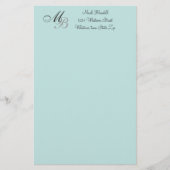 Mit Monogramm Briefpapier (Vorderseite)