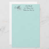 Mit Monogramm Briefpapier (Vorne/Hinten)