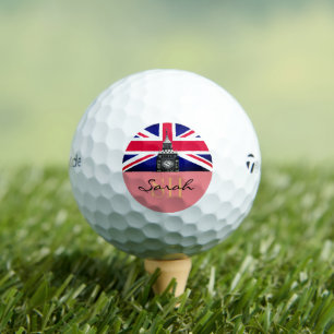 Mit Monogramm Britische Flagge & Vereinigtes König Golfball