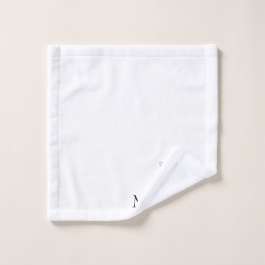 Mit Monogramm British Bulldog Design Badhandtuch Set (Waschlappen)