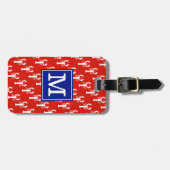 Mit Monogramm BS Lobsters Red Gepäckanhänger (Vorderseite horizontal)