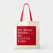Mit Monogramm Buch liebt so viele Bücher Tragetasche (Vorne)
