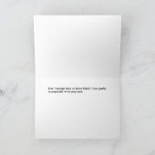 Mit Monogramm Buchstabe "A" Glückwunsch zum Geburt Karte (Innenseite)