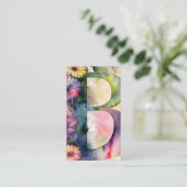 Mit Monogramm Buchstabe B Einfaches, elegantes, fl Visitenkarte (Stehend Vorderseite)