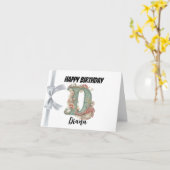 Mit Monogramm Buchstabe "D" Glückwunsch zum Geburt Karte (Gelbe Blume)