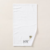 Mit Monogramm Bullmastiff-Dog-Design Badhandtuch Set (Handtuch)