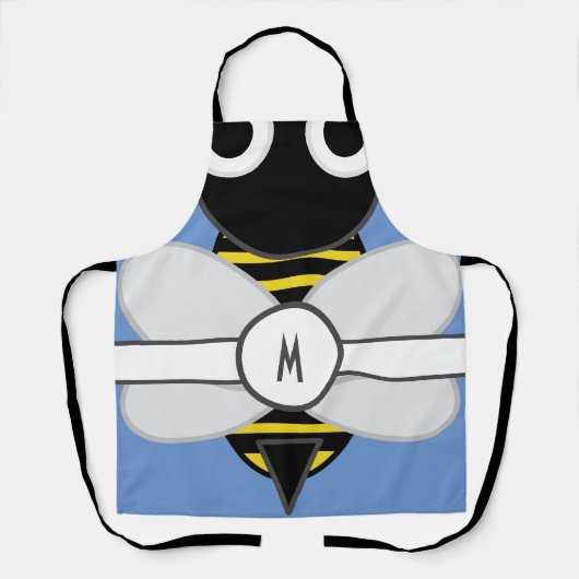 mit Monogramm BumbleBee-Schürze Schürze (Vorderseite)