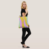 Mit Monogramm Caribe gelb, hellblau, rosa, Minze Tasche (Am Model)
