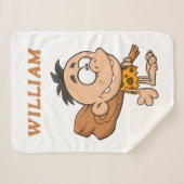 Mit Monogramm Cartoon Sherpadecke (Vorderseite (Horizontal))