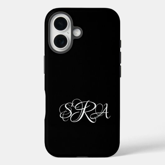 Mit Monogramm Case-Mate iPhone Hülle (Rückseite)