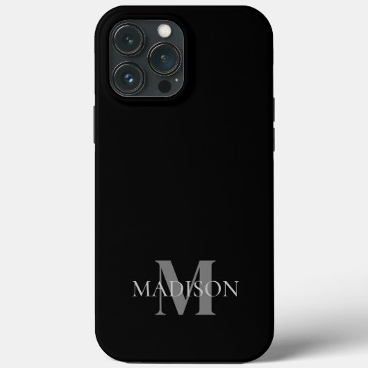 Mit Monogramm Case-Mate iPhone Hülle (Rückseite)