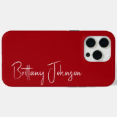 Mit Monogramm Case-Mate iPhone Hülle (Rückseite (Horizontal))