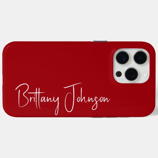 Mit Monogramm Case-Mate iPhone Hülle (Rückseite (Horizontal))