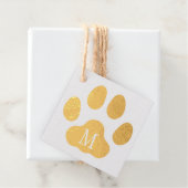 Mit Monogramm Cat Paw-benutzerdefinierte Meldung Geschenkanhänger (Mit Box)
