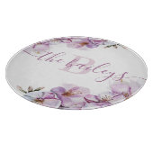 Mit Monogramm Cherry Blossom Cutting Board Schneidebrett (Ecke)