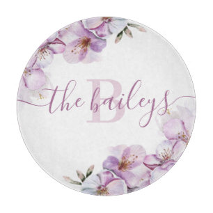 Mit Monogramm Cherry Blossom Cutting Board Schneidebrett