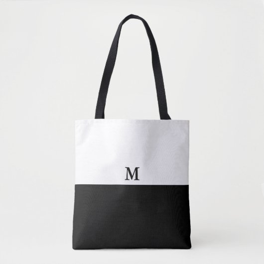 Mit Monogramm | Chic Tote Bag Tasche (Vorderseite)