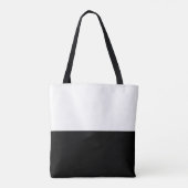 Mit Monogramm | Chic Tote Bag Tasche (Rückseite)