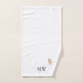 Mit Monogramm Chihuahua-Hunddesign Badhandtuch Set (Handtuch)