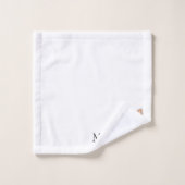 Mit Monogramm Chihuahua-Hunddesign Badhandtuch Set (Waschlappen)