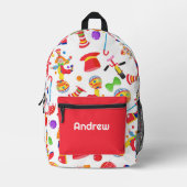 Mit Monogramm Circus-Rucksack Bedruckter Rucksack (Vorderseite)