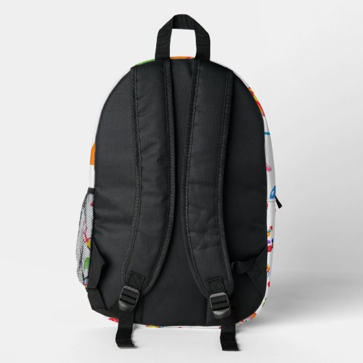 Mit Monogramm Circus-Rucksack Bedruckter Rucksack (Rückseite)