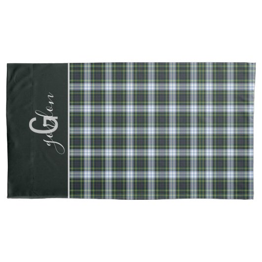 Mit Monogramm Clan Gordon Dress Tartan Kariertes M Kissenbezug (Vorderseite)