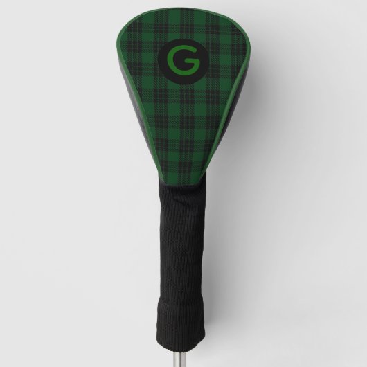 Mit Monogramm Clan GrahamTartan Karierte Treiberab Golf Headcover (Vorderseite)