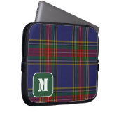 Mit Monogramm Clan MacBeth Tartan Laptopschutzhülle (Vorne Rechts)