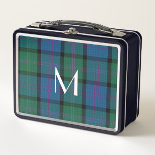 Mit Monogramm Clan MacThomas Kariert Metal Lunch B Metall Brotdose