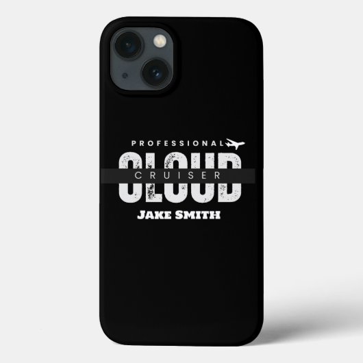 Mit Monogramm, Cloud Cruiser, Flying, Aviation, Case-Mate iPhone Hülle (Rückseite)