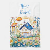 Mit Monogramm Cocktailcore-Zuhause mit Mushrooms | Geschirrtuch (Vertikal)